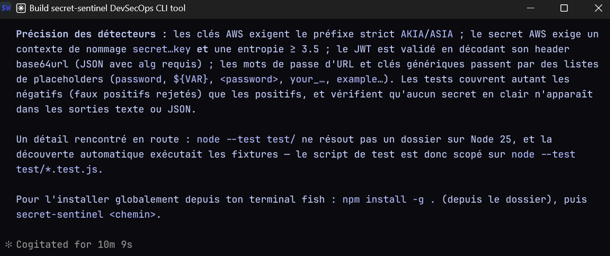 Résumé Opus : logique des détecteurs et gestion d'edge cases, avec reasoning